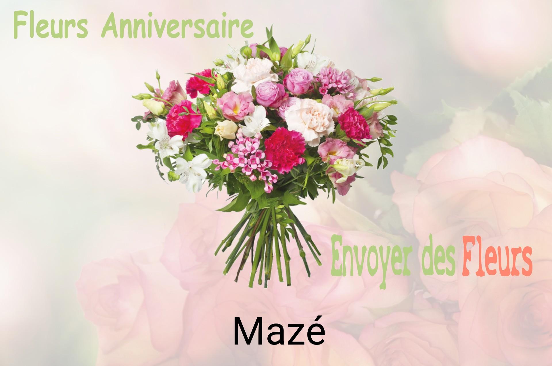 Bouquet de fleurs d’anniversaire livré à Mazé