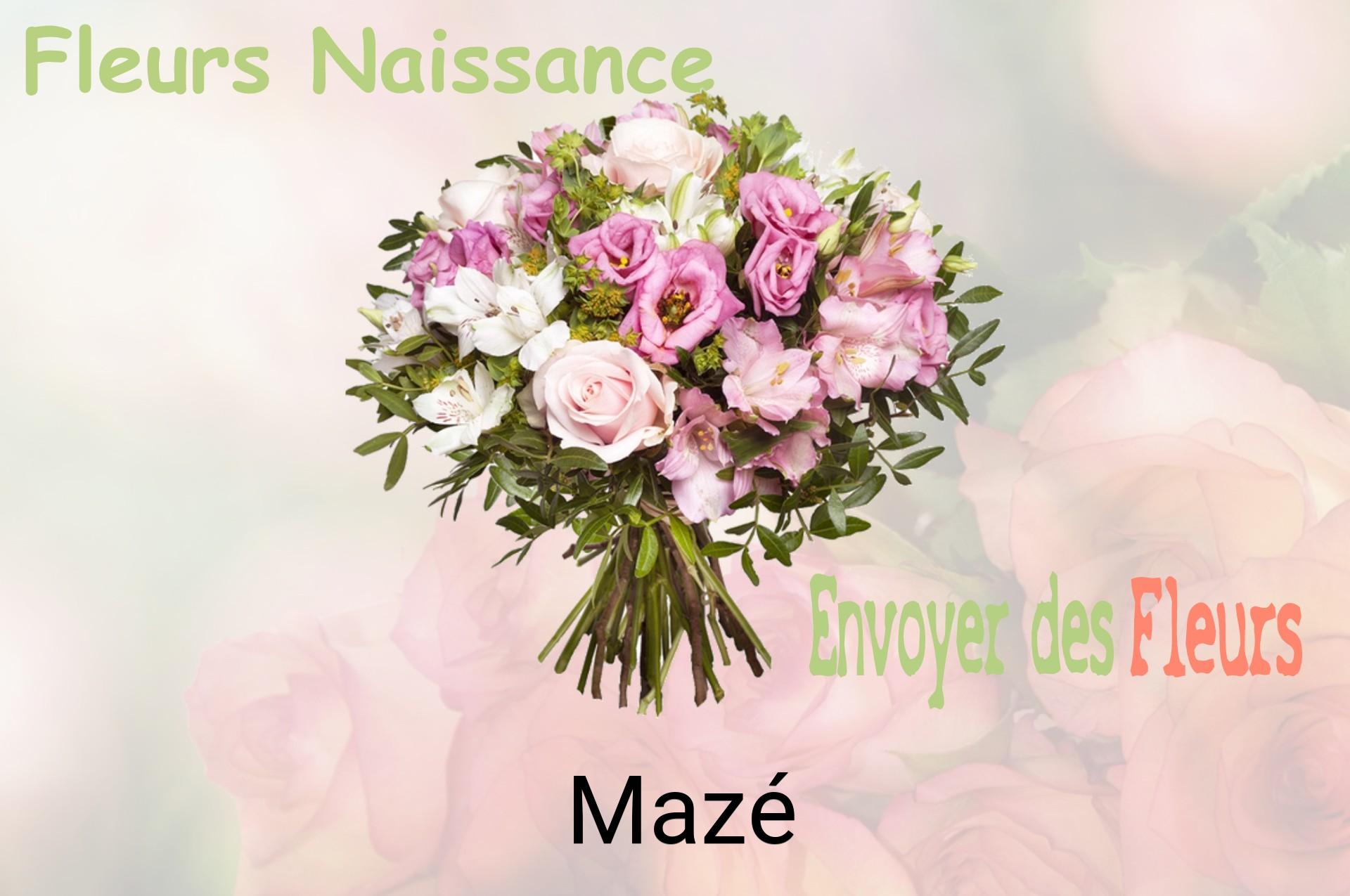 Bouquet de fleurs de naissance livré à Mazé